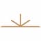 Ekena Millwork Saratoga Timber Gable Bracket, Western Red Cedar, 108"W x 36"H x 1 1/2"D x 3 1/2"F, 8/12 Pitch GBW108X36X0204SAR00SWR - alternate 1